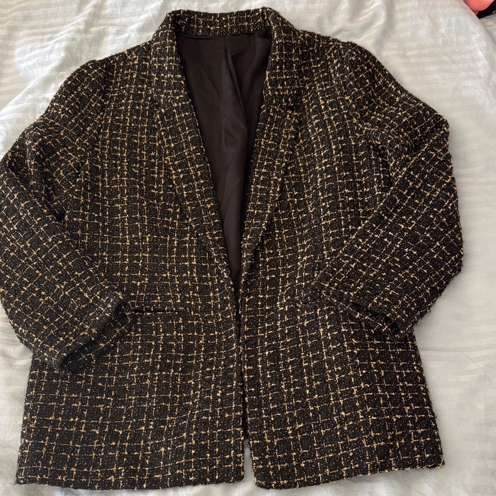 Tweed Jacket black & gold